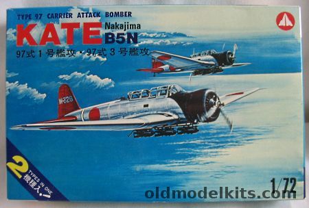 Mania 1/72 TWO Nakajima Type 97 B5N1 and B5N2 Kate, 02-800 plastic model kit